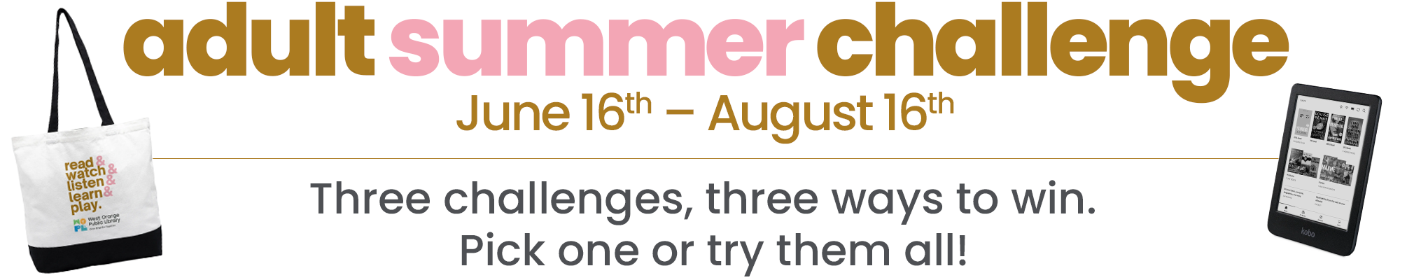 Adult summer reading challenge