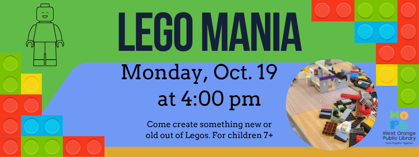 Lego Mania, Monday Oct 19, 4:00
