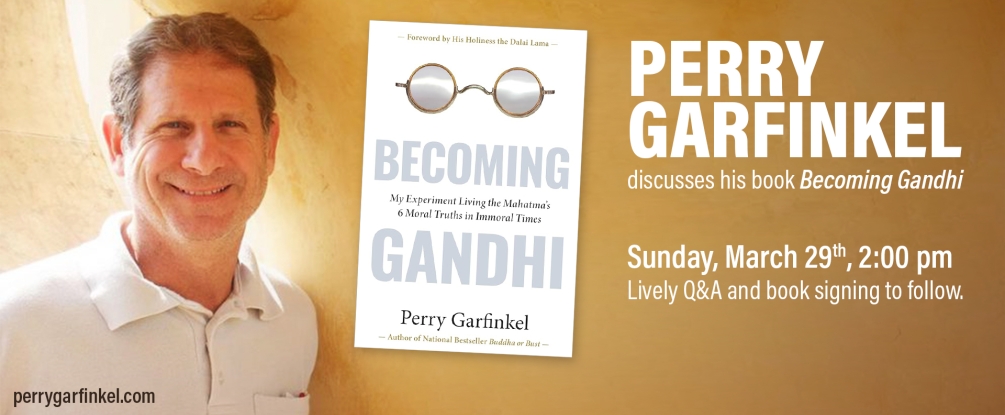 Perry Garfinkel, author discussion, March 29th, 2:00pm
